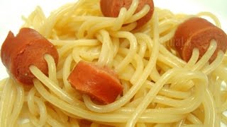 Spaghetti in Sausages
