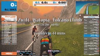 Zwift - Watopia - Volcano Climb (FULL COURSE)