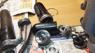 Как залить масло в амортизатор?