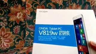 Unboxing the Onda v819w Windows 8.1 Tablet