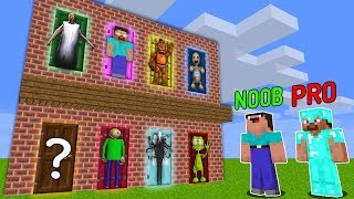 1000 DOORS in MINECRAFT BATTLE - NOOB vs PRO CHALLENGE