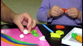 аппликация из пластилина   овечка