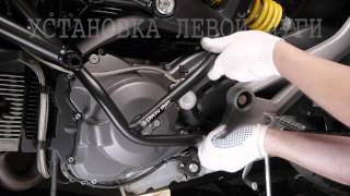 Ducati Monster 696, 796. Установка защитных дуг Crazy Iron ID 60401