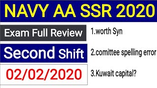 NAVY AA SSR Today Exam Analysis ??