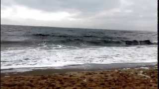 Шум прибрежных волн Черного моря в феврале.