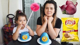 Tabaktan Ne Çıkarsa Ye Oyunu Oynadık Mızıkçılık Yaptı Eğlenceli Challenge Afacan İkra
