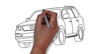 Авто Лексус Рисуем машину