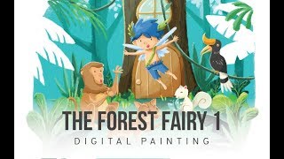 CHILDREN BOOK ILLUSTRATION : BIRU THE FOREST FAIRY