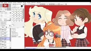Persona 5 Girls stickers Speedpaint