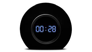 COUNTDOWN TIMER ( v 705 ) 1 min DIGITAL with sound effect 4K