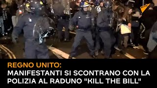 Regno Unito: manifestanti si scontrano con la polizia al raduno "Kill the Bill" a Bristol