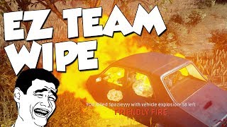 EZ TEAM WIPE - Battlegrounds Funny Moments + PUBG Giveaway!