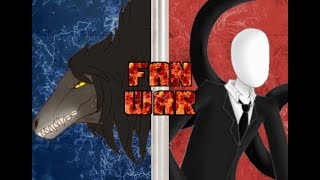 Fan War!!! SCP-682 vs Slenderman