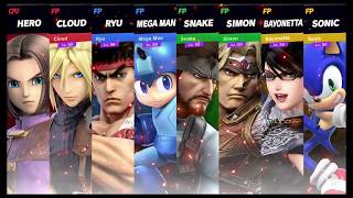 Super Smash Bros Ultimate Amiibo Fights   Request #9930 Square vs Capcom vs Konami vs Sega