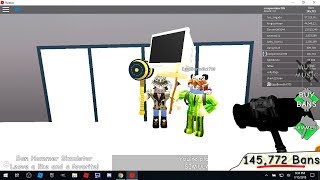 Roblox ban hammer simulator |i gotta ban hamer!!!!!