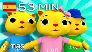 Tres gatitos | ¡Y más canciones infantiles! | 53 minutos | de LittleBabyBum