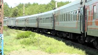 ЧС2-468 с поездом №76 Москва - Нерюнгри, ст.Ревда