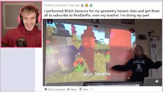 Pewdiepie Reacts to WITCH SAVANNA GIRL