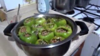 Турецкая кухня: Фаршированный перец( DOLMA), YAŞ PASTA, ÇOBAN SALATA ( Пастуший салат)  TÜRK MUTFAK