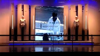 Видеоэкран в витрину магазина Adidas,ТЦ Авиапарк, г. Москва, Р4.81 | www.hdlt.ru