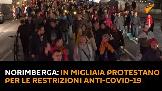 Norimberga: nonostante i divieti, in migliaia protestano per le restrizioni imposte per il Covid-19