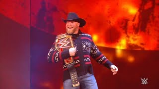 WWE Raw Brock Lesnar Championship Entrance 2022