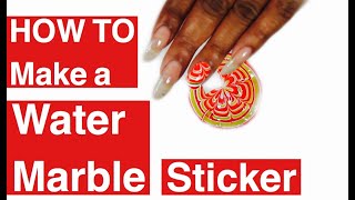 WATER MARBLE STICKERS HOW TO