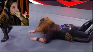 WWE RAW Nia Jax Slips and Falls OH NOOO 4/26/20