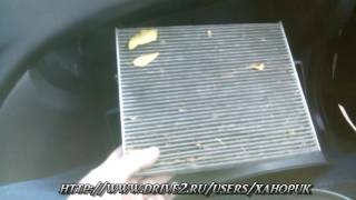 Видеоинструкция. Как заменить салонный фильтр в Hyundai Elantra HD cabin filter replacement.