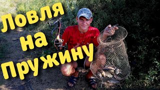 ЛОВЛЯ НА ПРУЖИНУ. ОФИГЕЛ ОТ ПОКЛЁВОК КАРАСЯ