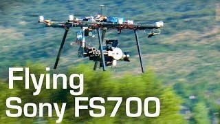 OCTOCOPTER Flies FS700 - RCTESTFLIGHT -