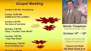 Light From Above #039 Guest Speaker Randy Chapman: The Basis of Salvation