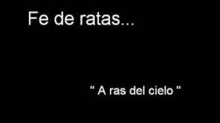 FE DE RATAS - A RAS DEL CIELO