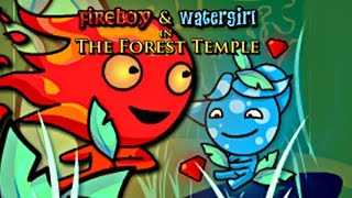 Красный и Синий человечки (Fireboy Watergirl forest temple) - Мультик игра для детей