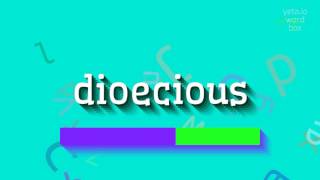 How to say "dioecious"! (High Quality Voices)