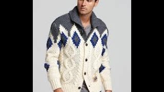 Мужская Кофта Спицами - 2019 / Men sweaters spokes / Männer Pullover Speichen