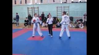 Технический нокаут на 3 секунде боя. Девушки/Technical knockout on the 3rd second of fight. Girls.