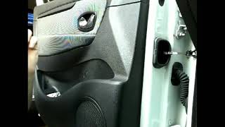 Как снять обшивку карту передней двери RENAULT SCENIC(2011)demontaz boczka drzwi przod/door panel...