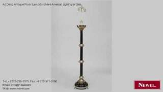 Art Deco Antique Floor Lamp/torchère American Lighting