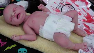 Silicone Full Body Doll Changing Micro Preemie Baby Doll - Haul- Drink & Wet System