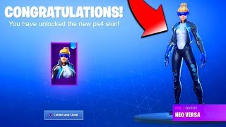 COMMENT DEBLOQUER Le NOUVEAU PACK de SKIN PS4 "NEO VERSA" + 2000 V-BUCKS sur FORTNITE DISPONIBLE !!