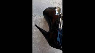 Latex Vinil Boots  on Olga Madych