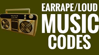 CODES FOR LOUD/EARRAPE SONGS ON ROBLOX