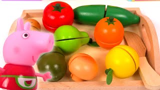Apprendre les fruits et legumes en français avec Peppa Pig