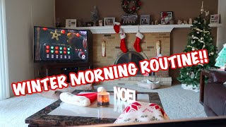 COZY WINTER/HOLIDAY MORNING ROUTINE 2019!!?