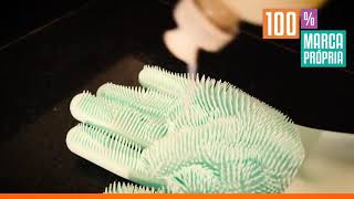 Luva de Silicone com Esponja