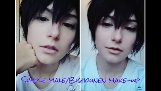 simple male / Bishōnen cosplay make-up tutorial