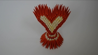 3D Сердце Оригами