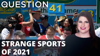 Extreme daredevil, hot dog eating highlight weird sports in 2021