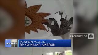Baru Diresmikan, Plafon Masjid Rp 40 M di Batam Ambruk